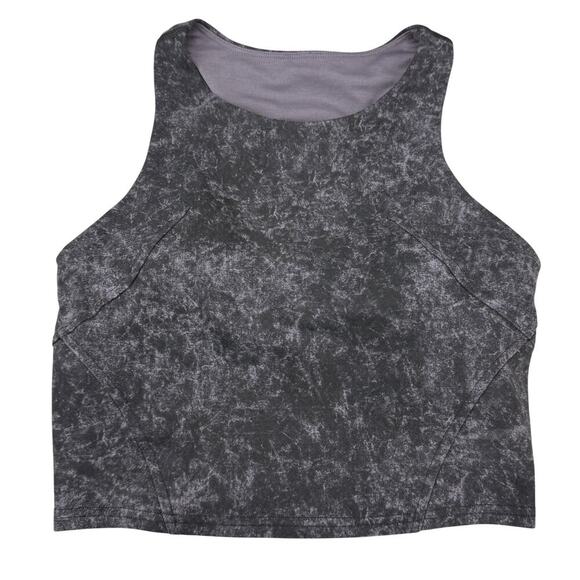 LULULEMON Invigorate Training Tank Top 4 Denim Wash Print Dusky Lavender Black - Picture 2 of 6